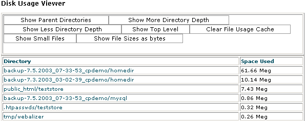 Using the Disk Usage Viewer